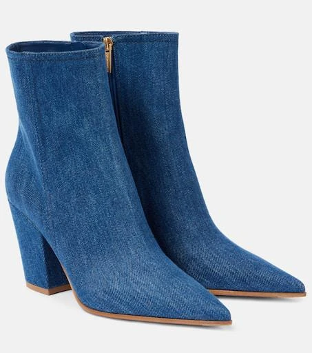 Gianvito Rossi Keinna 85 denim ankle boots 1