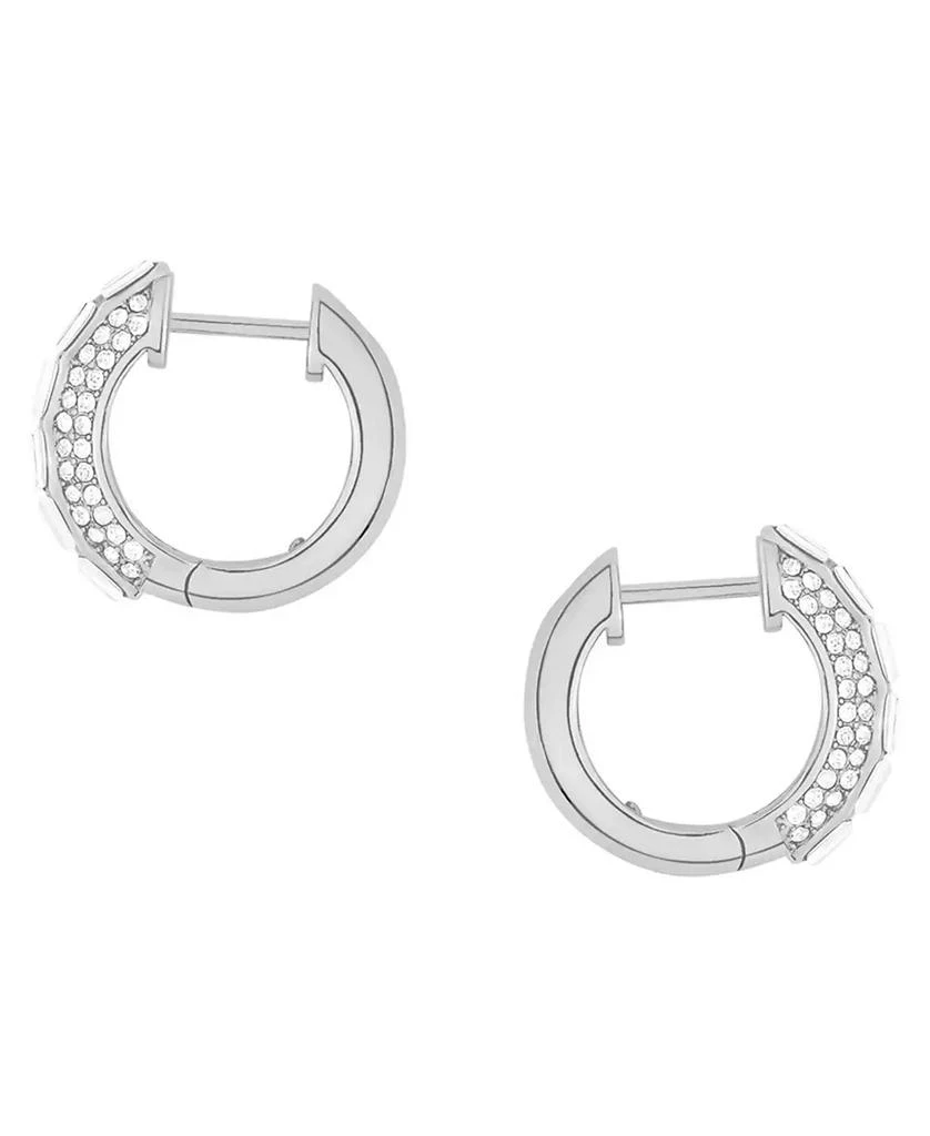 And Now This Crystal Pave Silver-Plated Brass Hoop Earrings, Macy
s Exclusive 2