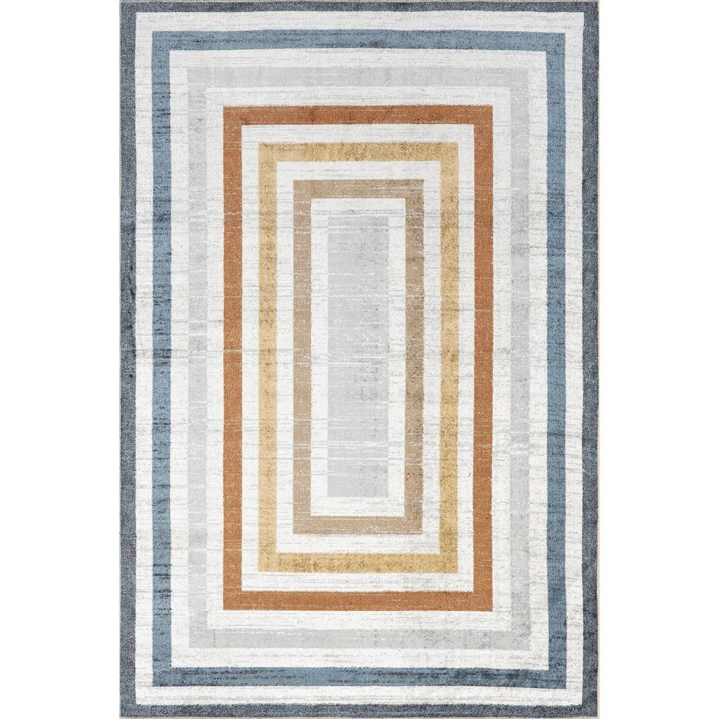 nuLOOM Aliénor Striped Machine Washable Area Rug 6