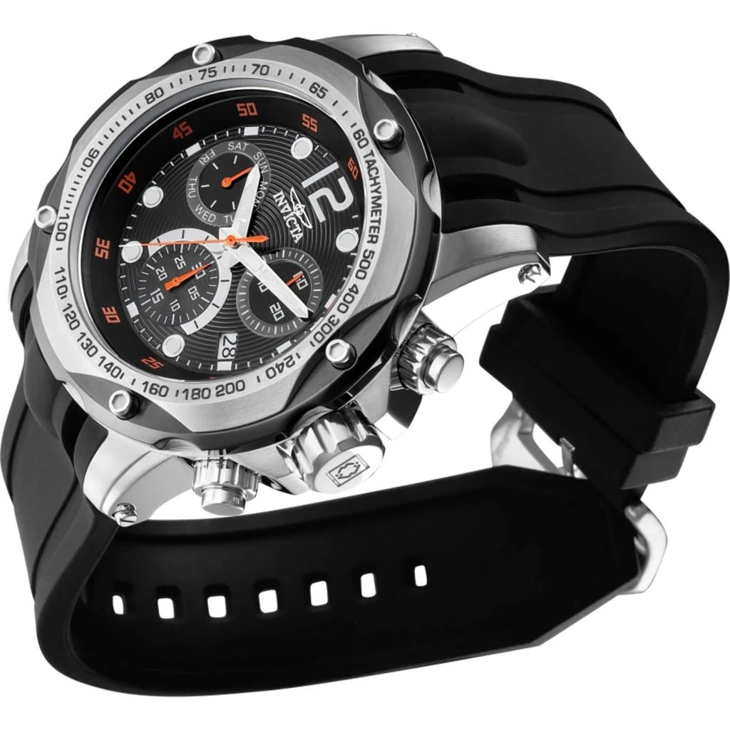 Invicta Invicta Men's Watch - Speedway Chronograph Black Dial Silicone Rubber Strap | 39727 2