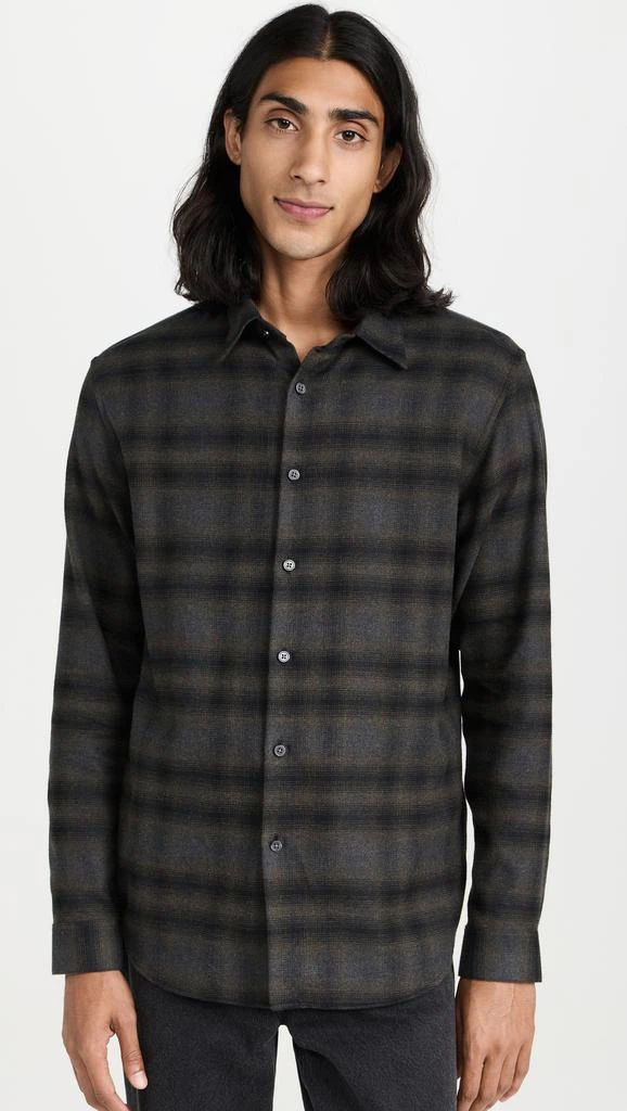 Theory Irving Soft Plaid Shirt 1
