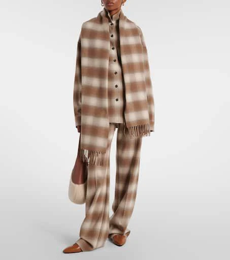 Loro Piana Tartan wool and cashmere scarf 2