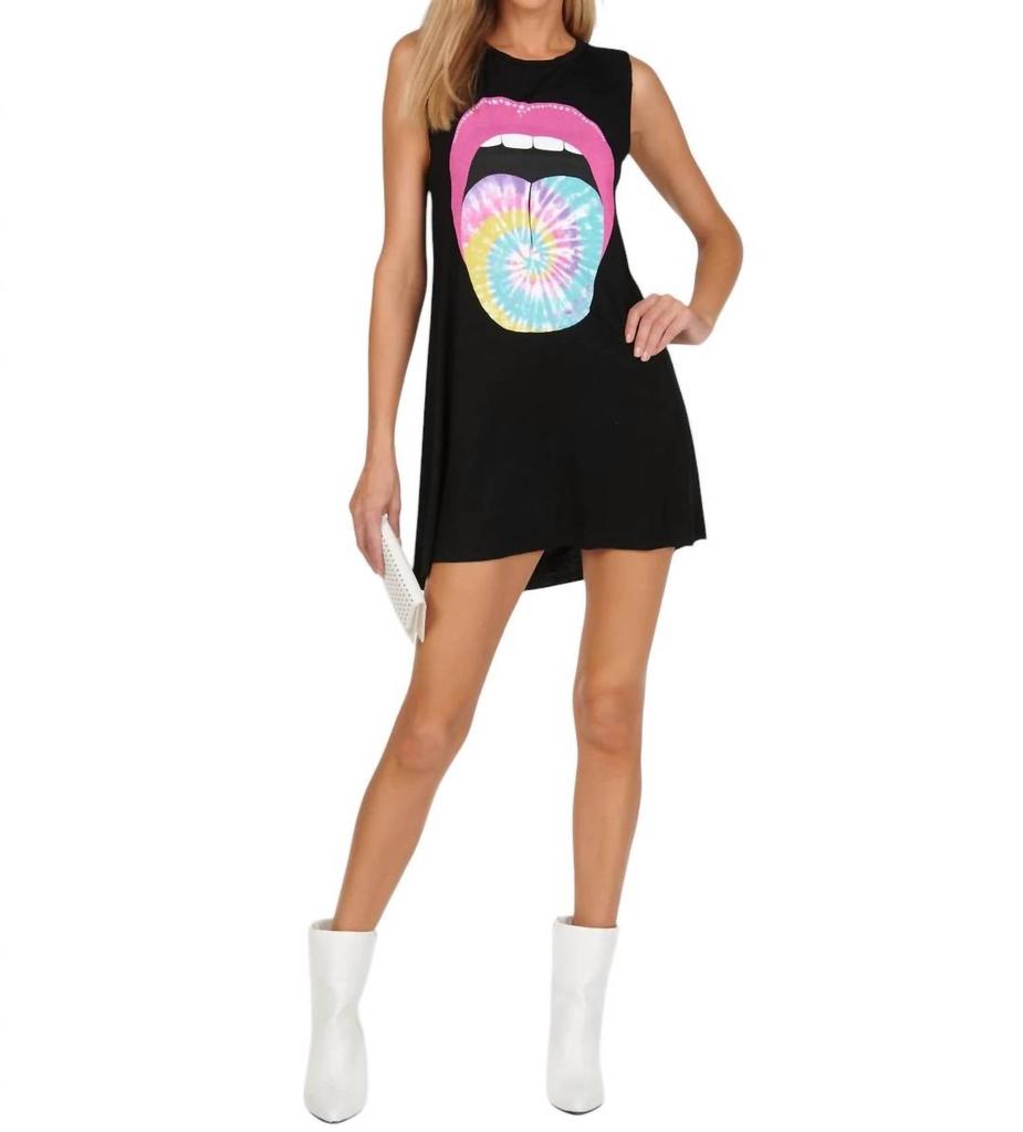 Lauren Moshi Lauren Moshi - deanna tie dye tongue dress