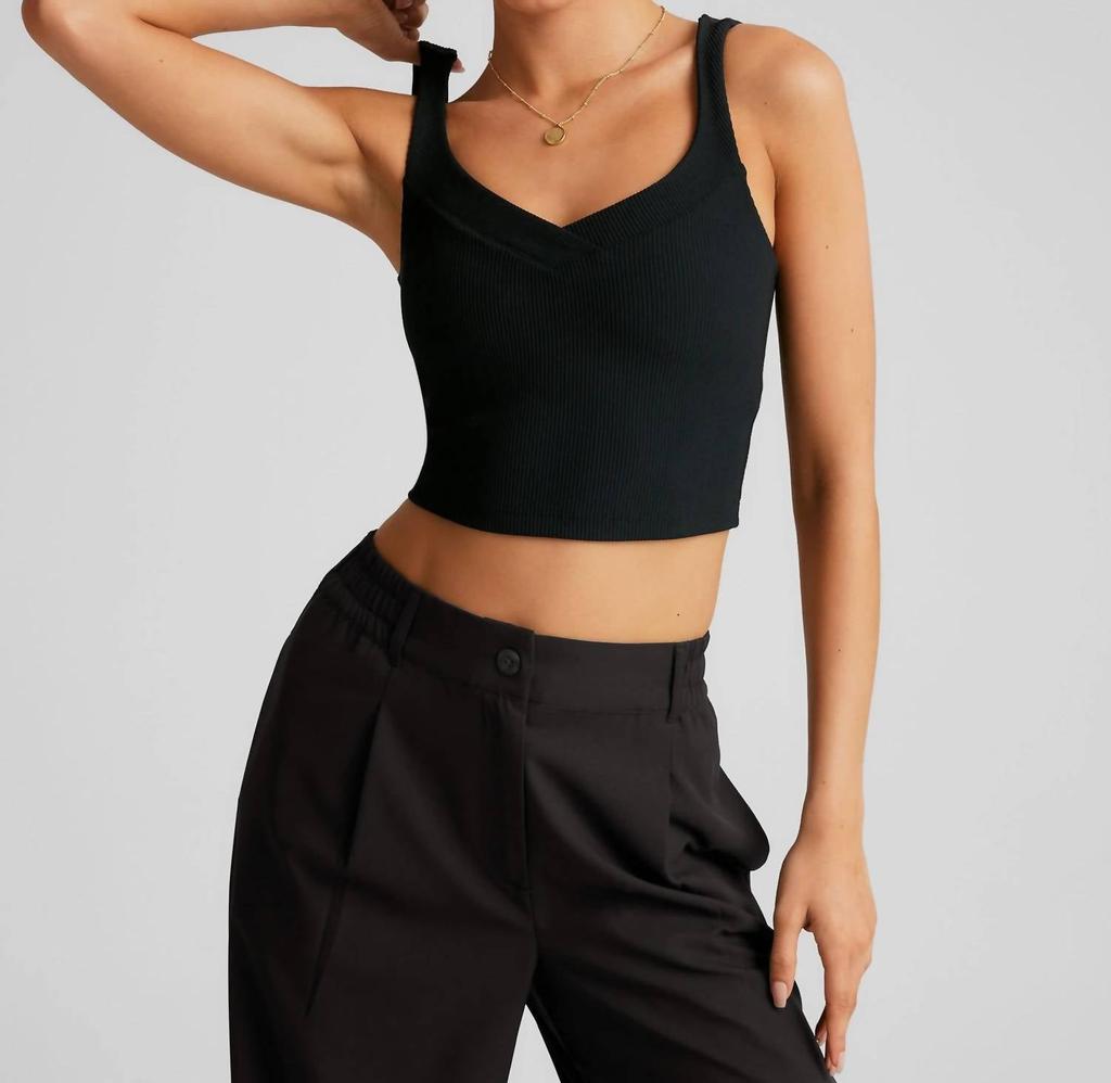 Beyond yoga Beyond Yoga - Impulse Ribbed Cropped Tank Top