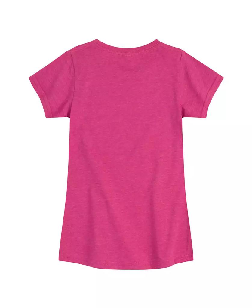 Barbie Big Girls Logo Palm Trees Graphic Short Sleeve T-Shirt