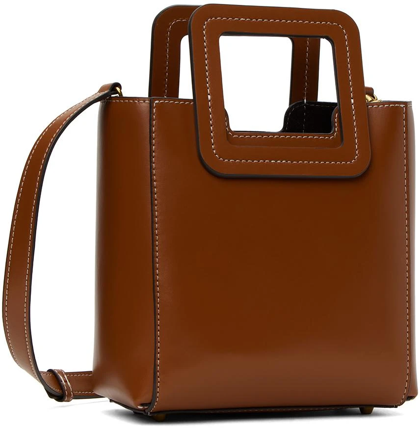 Staud Tan Mini Shirley Leather Bag 2