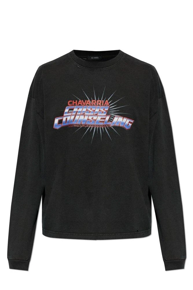 Willy Chavarria Willy Chavarria Crisis Counseling Print T-Shirt