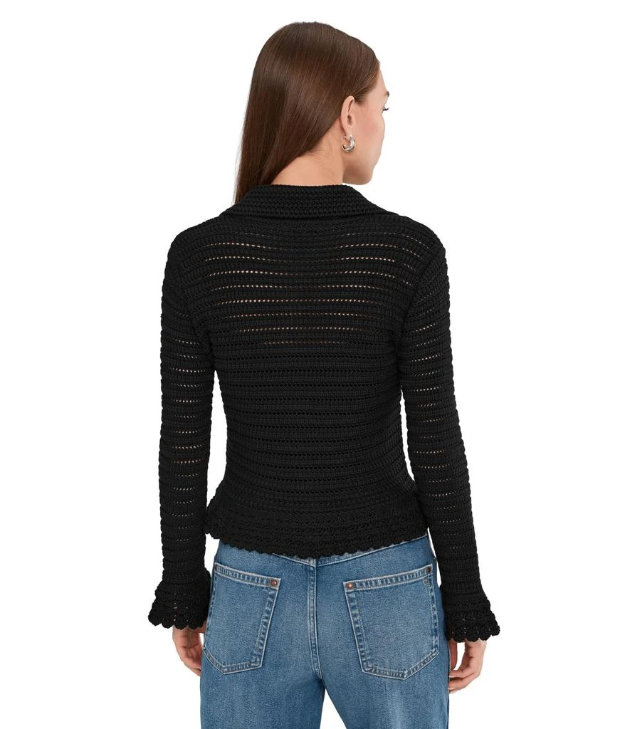 Madewell Pointelle-Knit Peplum Cardigan 4