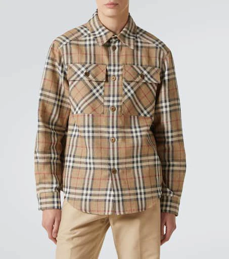 Burberry Burberry Check cotton and linen shirt 3