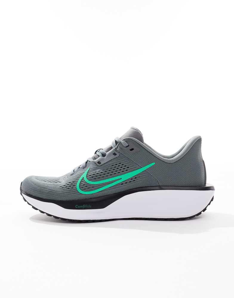 nike running quest trainers in grey