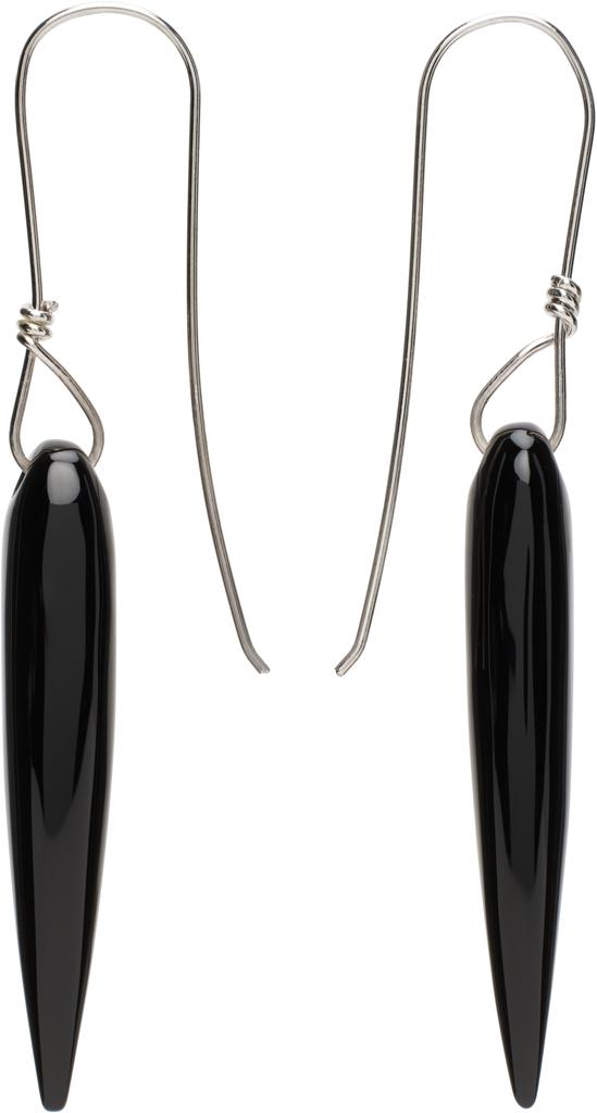 Sophie Buhai Silver & Black Spear Earrings