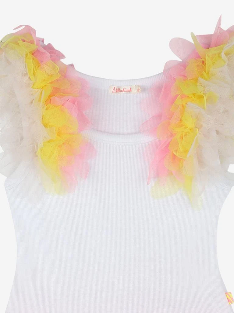 Billieblush Girls Tulle and Sequin Dress in White 3