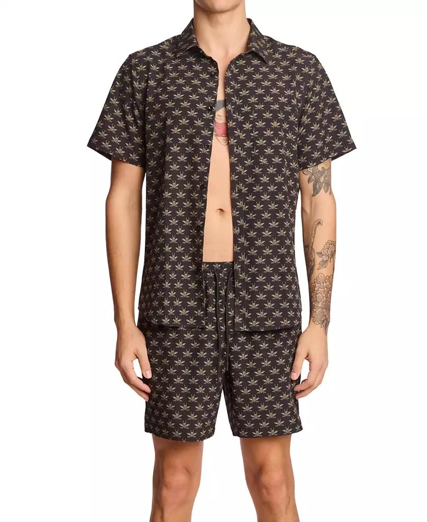 Paisley & Gray Men's Gilligan Printed Drawstring 6" Swim Trunks 5