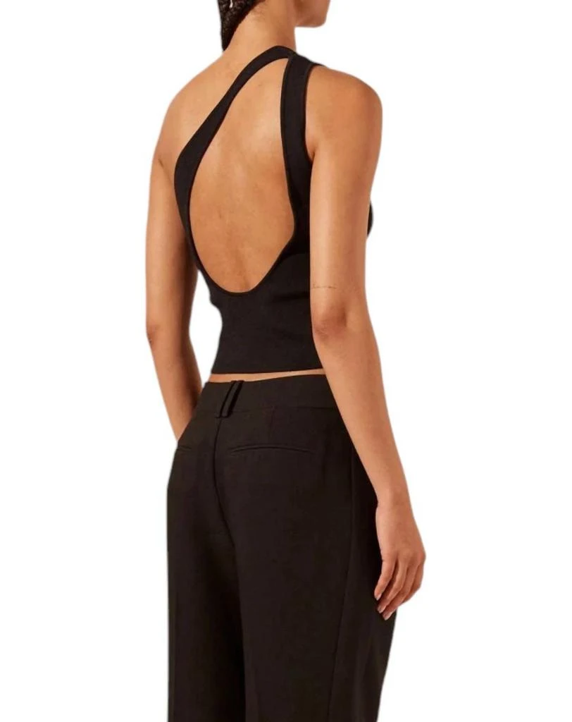 Shona Joy Shona Joy - Basic One Shoulder Open Back Top 3