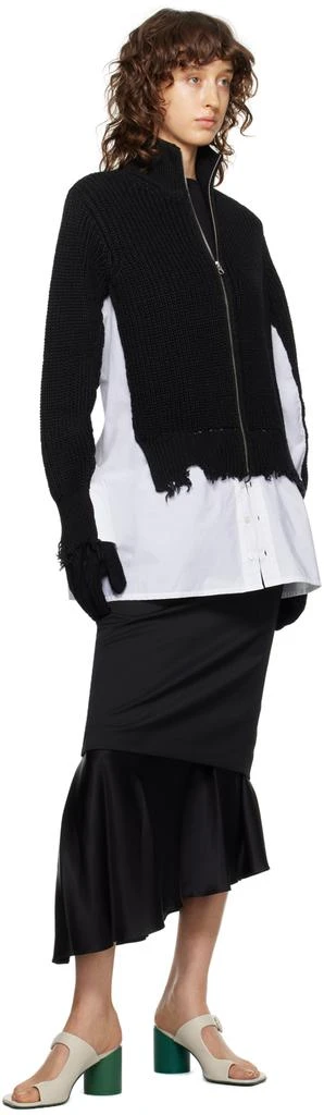 MM6 Black Distressed Gloves 3