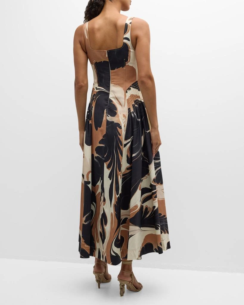 SIMKHAI Paola Printed Midi Dress 6