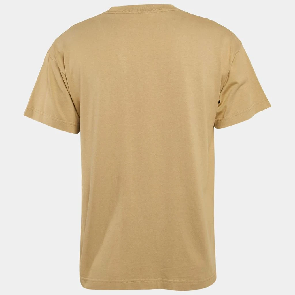 Balenciaga Balenciaga Brown Logo Embroidered Cotton Knit  T-Shirt S 2