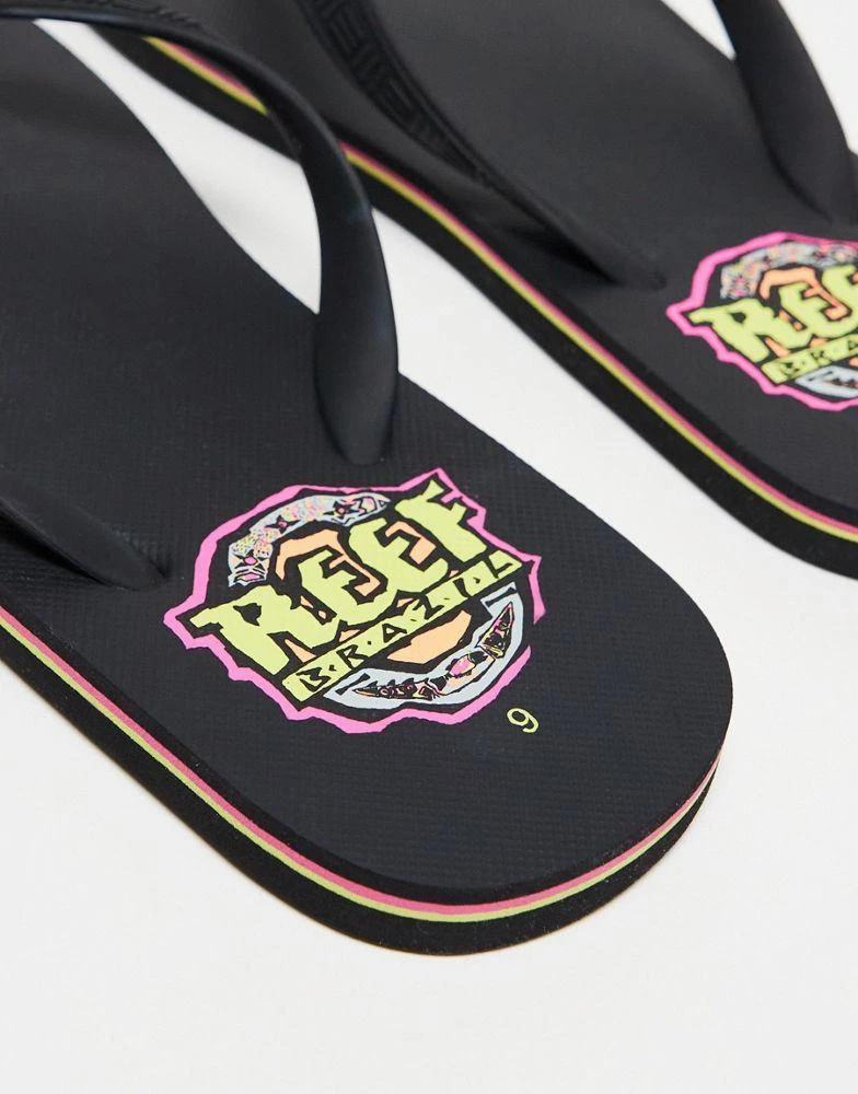 Reef Reef Seaside flip flops in black 2