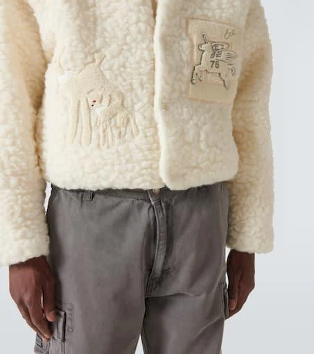 ERL Patch-appliqué faux shearling jacket 6