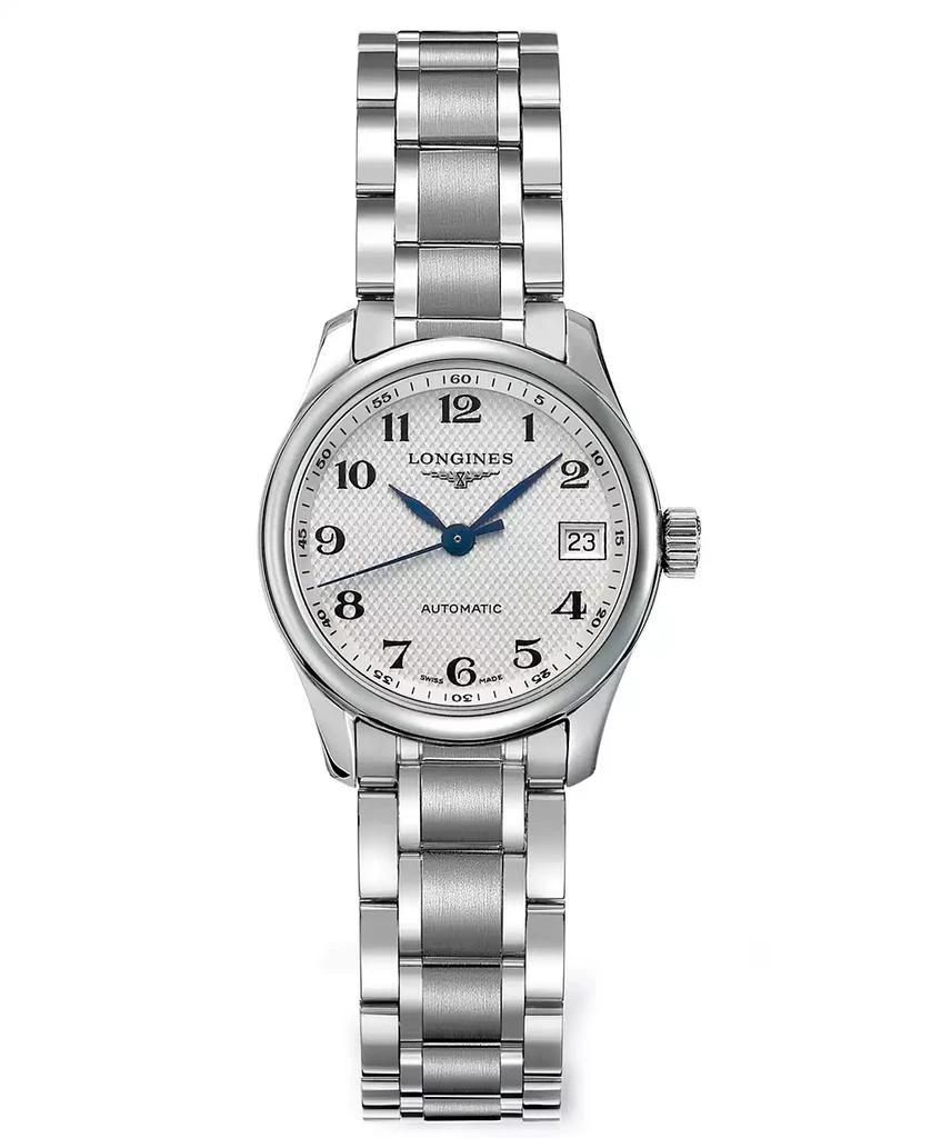 Longines Women's Swiss Automatic Master Stainless Steel Bracelet Watch 26mm L21284786 1