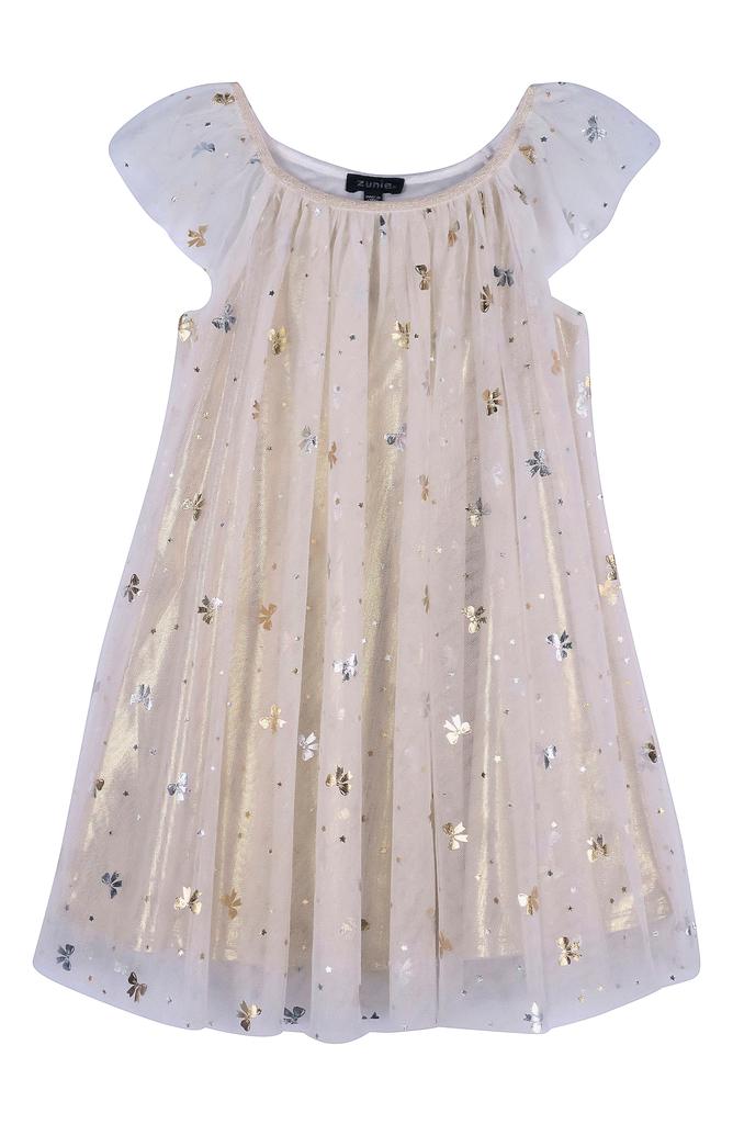Zunie Kids' Fluffy Bow Dress