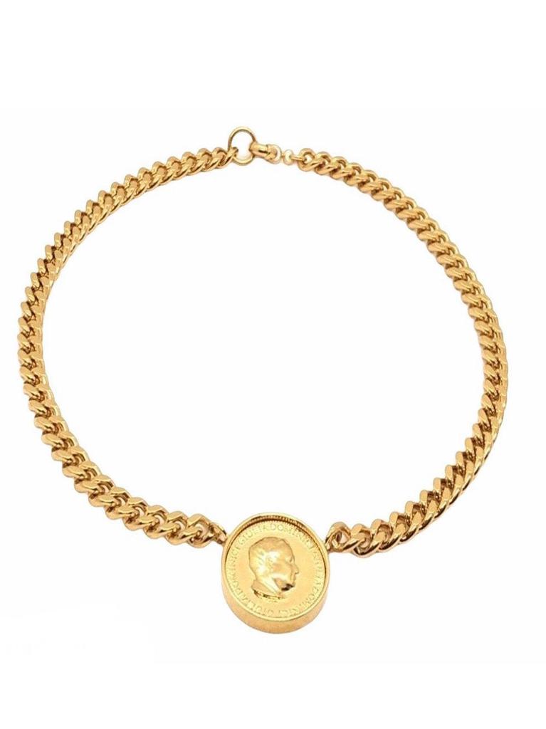 NA Necklace Elizabeth a gold coin