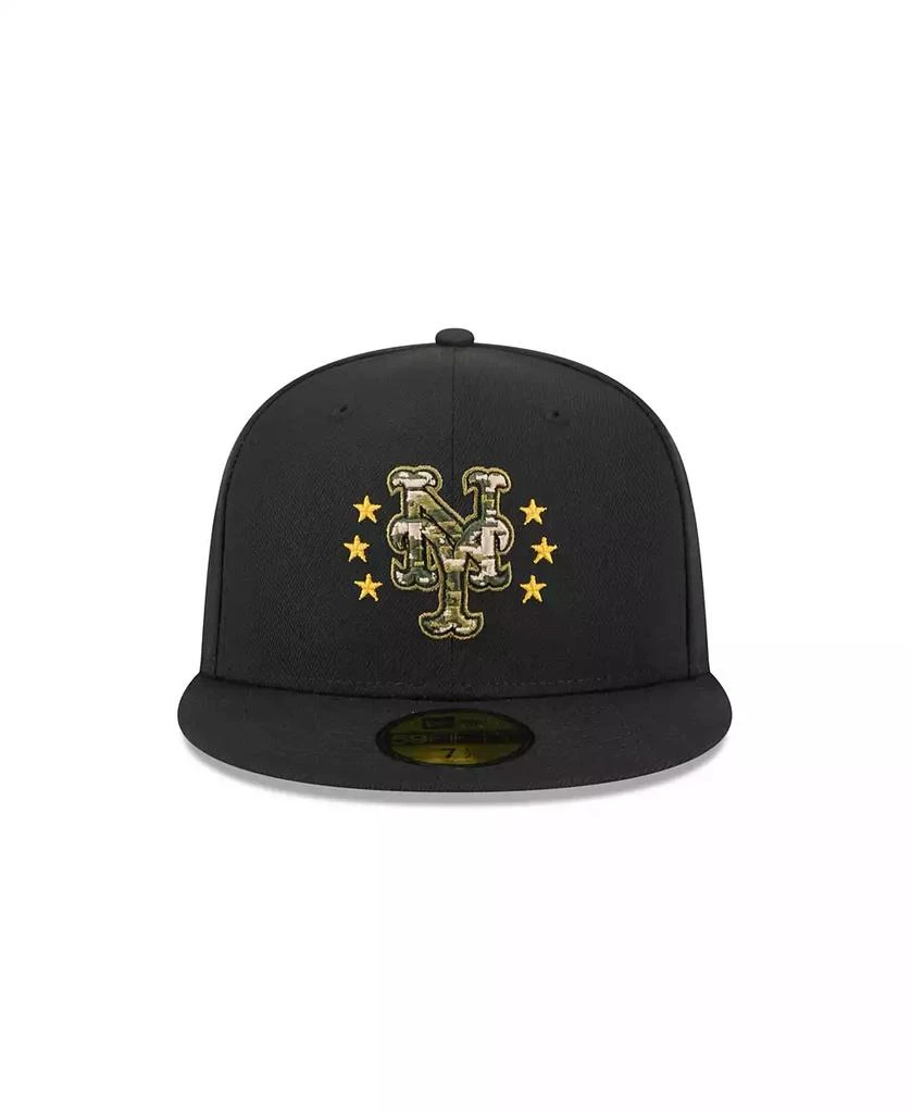 New Era Men's Black New York Mets 2024 Armed Forces Day On-Field 59FIFTY Fitted Hat 3