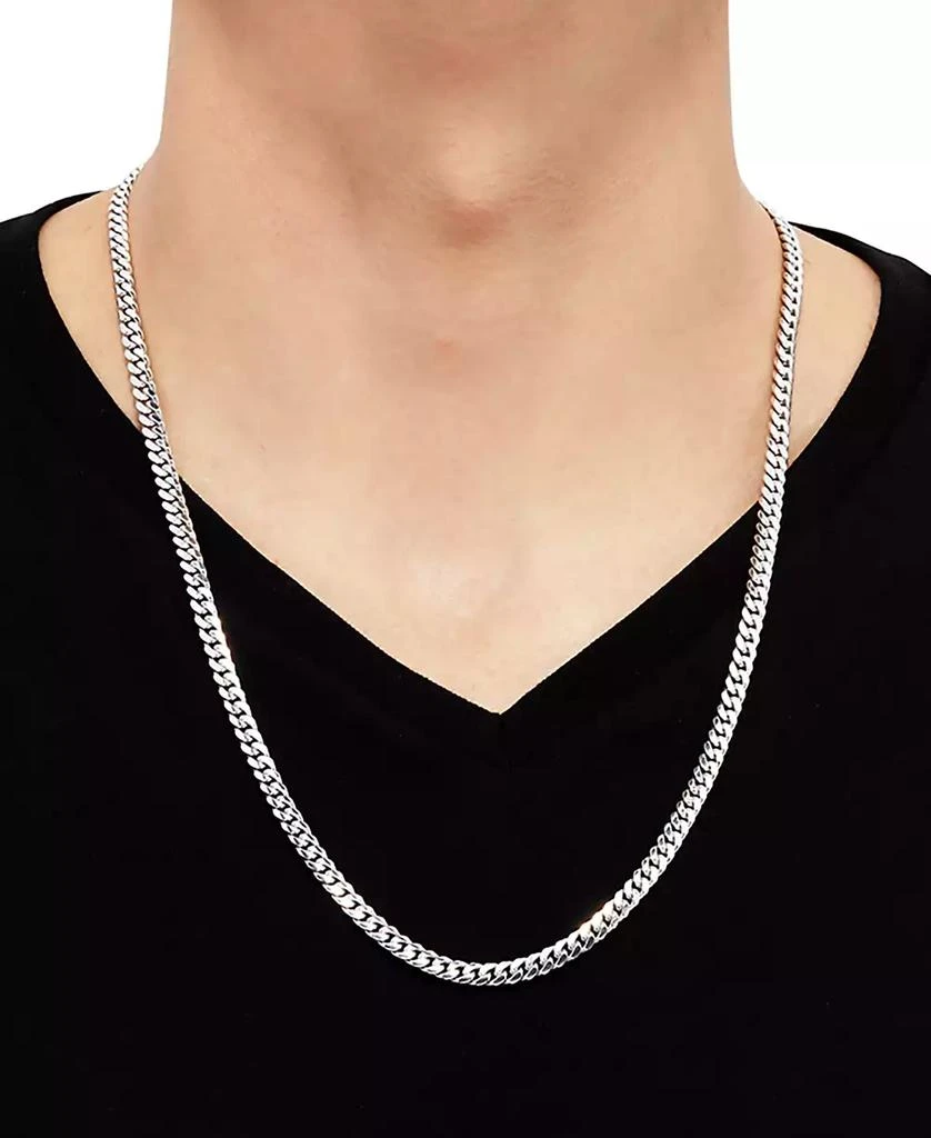 Macy's Cuban Link 22" Chain Necklace in Sterling Silver 2