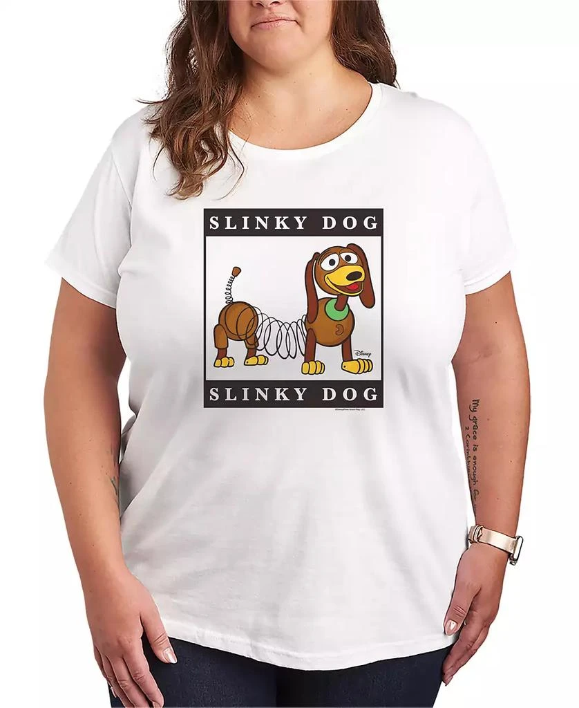 Hybrid Apparel Plus Size Toy Story 4 Type Block Slinky Short-Sleeve Graphic T-Shirt