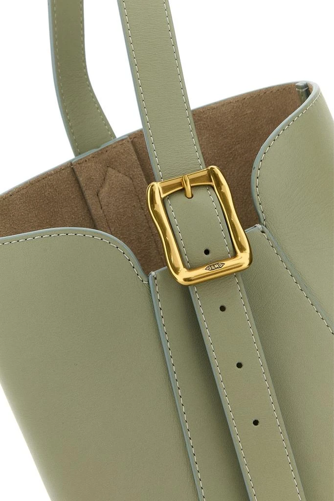 J&m Davidson Sage green leather Quiver nano bucket bag 3