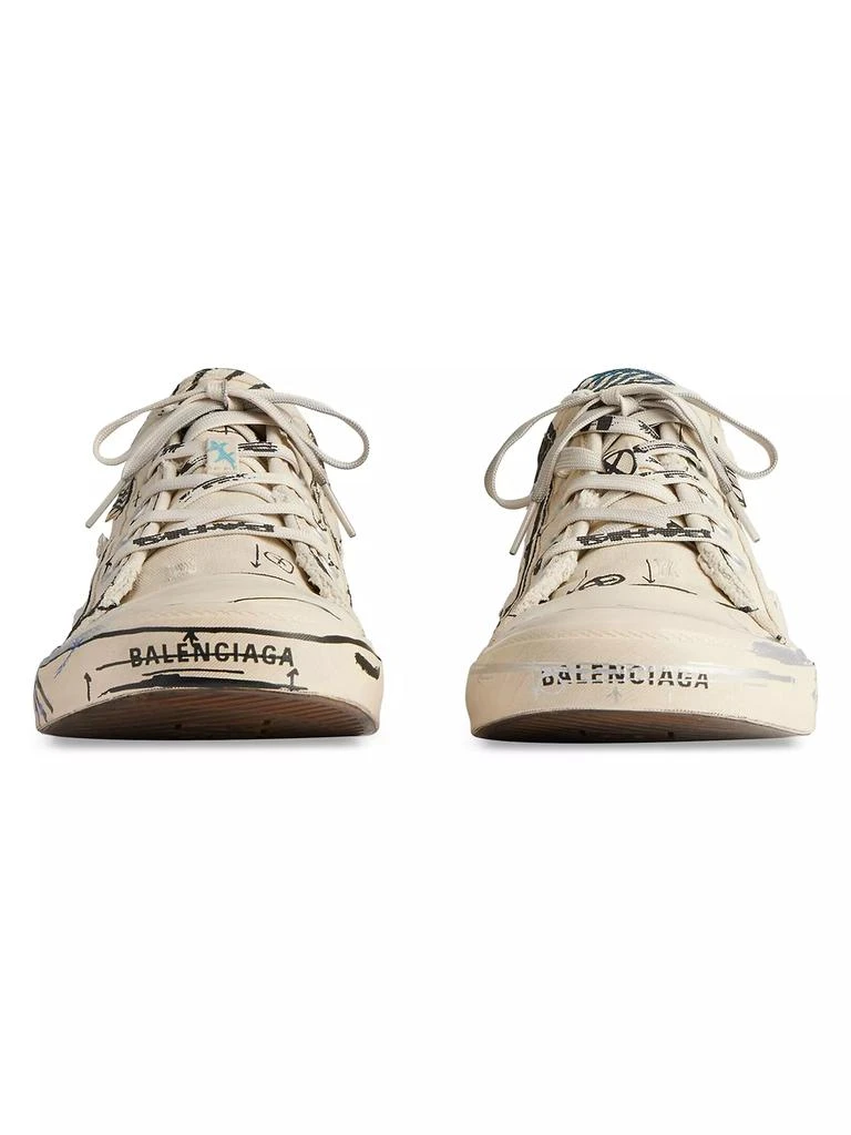 Balenciaga Paris Low-Top Sketch Sneakers 4