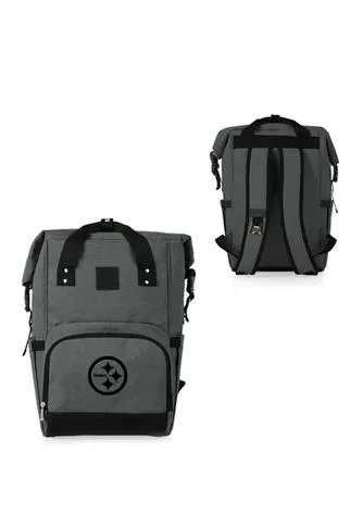 ONIVA Nfl Pittsburgh Steelers On The Go Roll Top Cooler Backpack 1