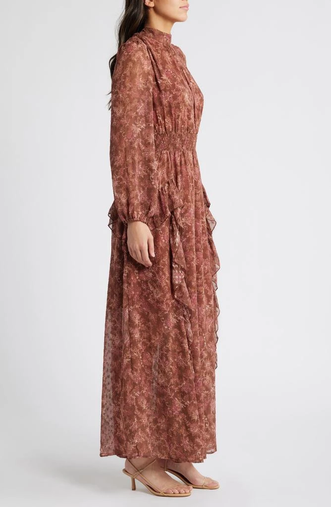 MELLODAY Floral Print Long Sleeve Maxi Dress 3