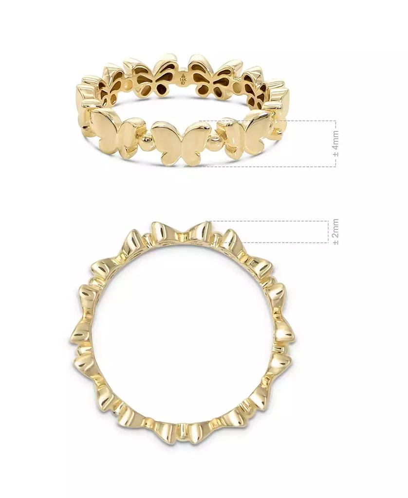 DEVATA Butterfly Ring in 14K Gold, Size approx. grams 3