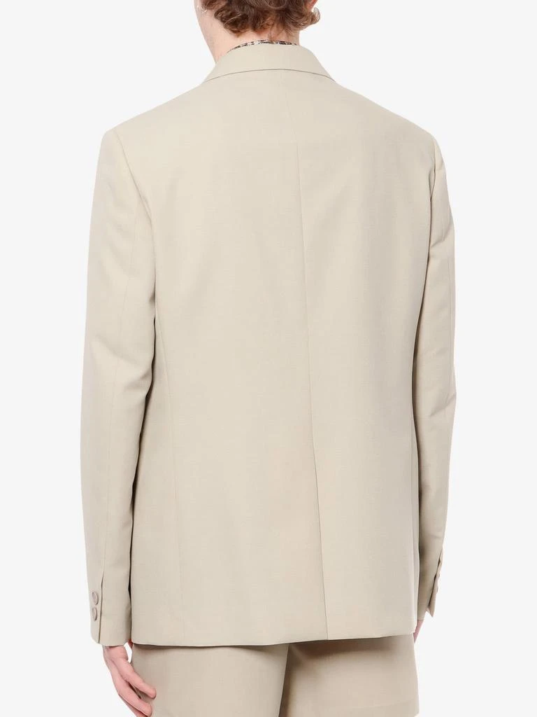 Fendi Virgin wool blazer with logoed buttons 4