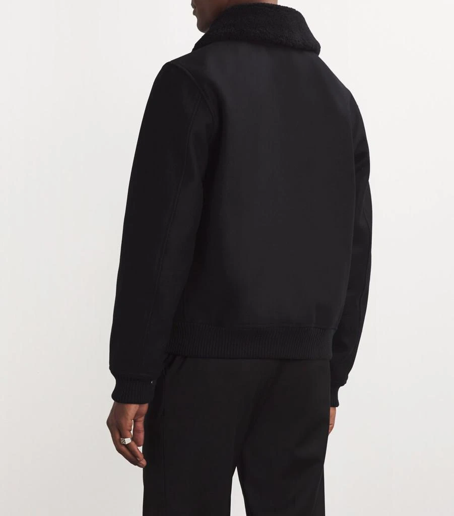 Sandro Paris Wool-Blend Aviator Jacket 4