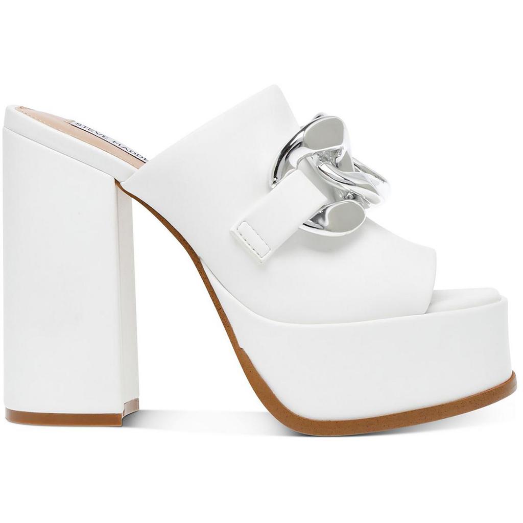 Steve Madden Holdup Womens Faux Leather Platform Heels