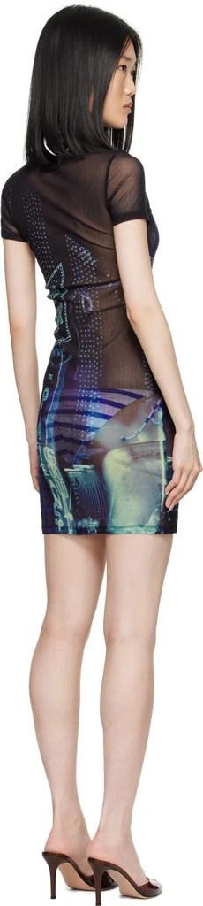 Jean Paul Gaultier Blue 'The Pigalle' Minidress 3