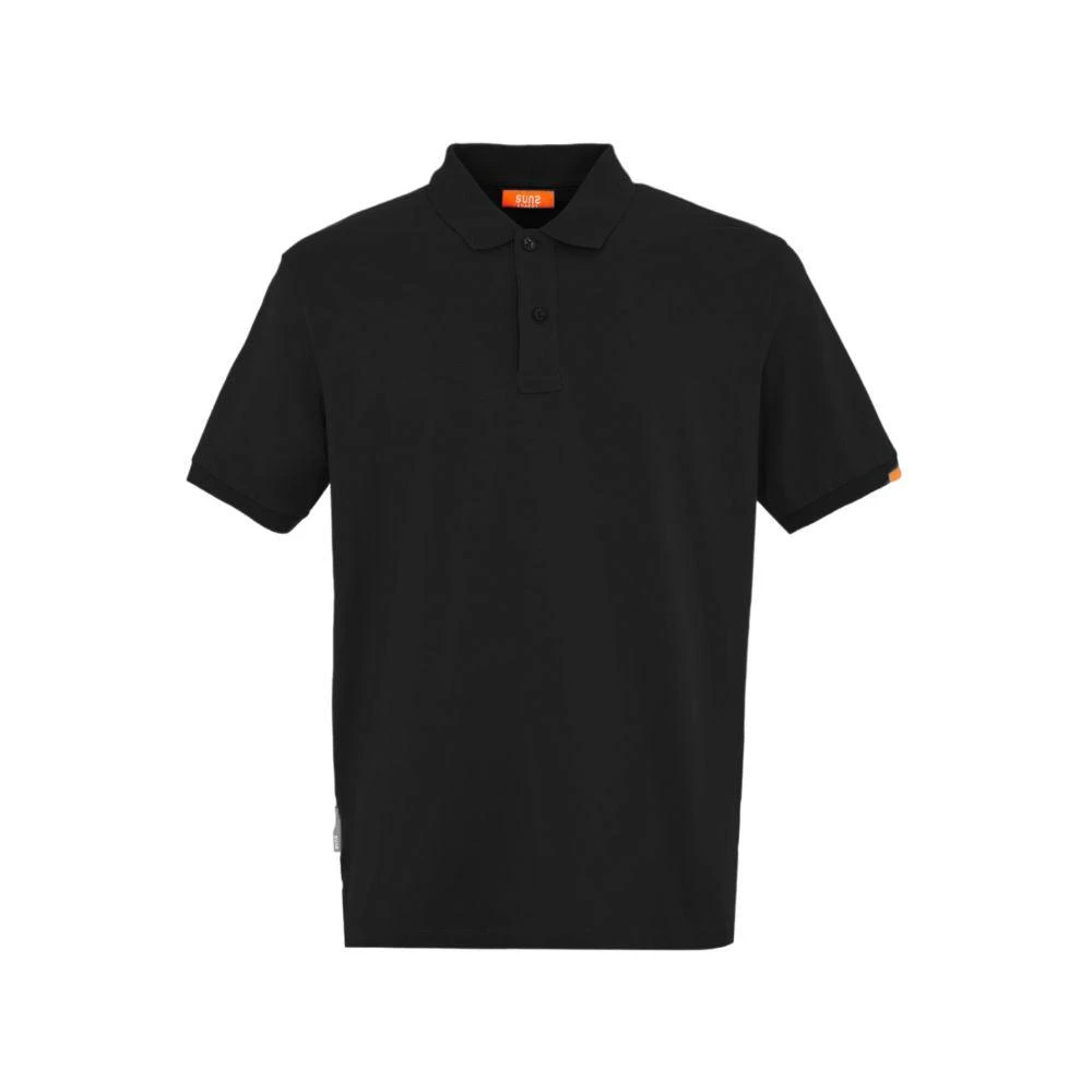 Suns Black Cotton Polo Shirt 1