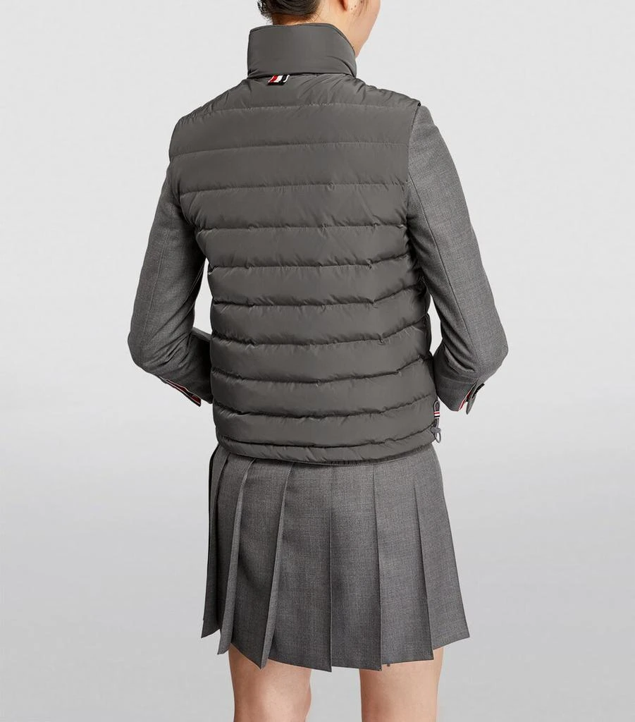 Thom Browne 4-Bar Stripe Down-Filled Gilet 4