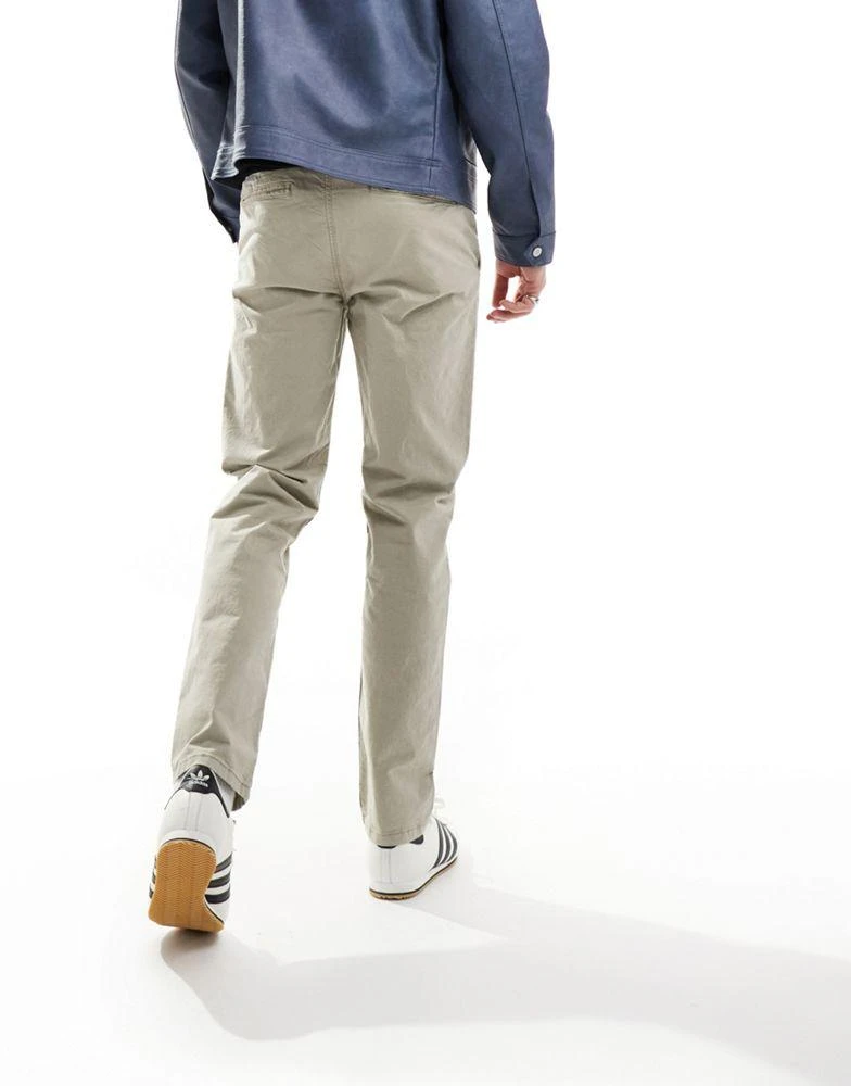 River Island River Island laundered chinos in stone 3