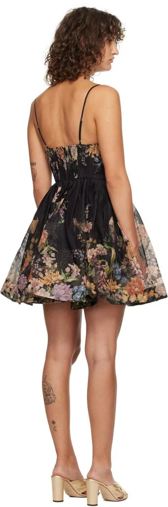Zimmermann Black Pavilion V-Neck Minidress 3