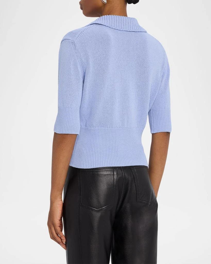Proenza Schouler Reeve Polo Knit Top 3