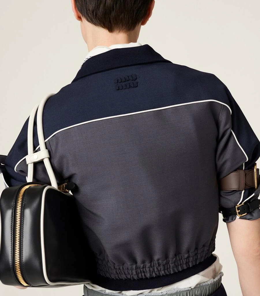 Miu Miu Mohair-Blend Bomber Jacket 5