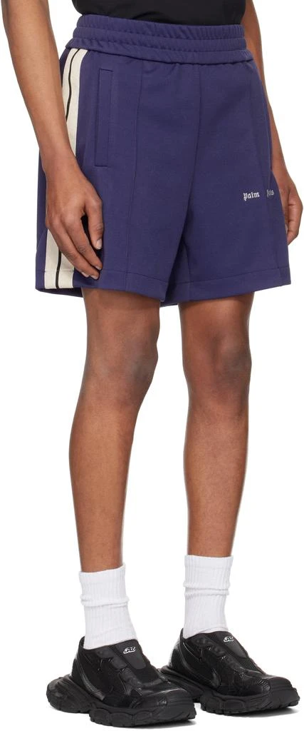 Palm Angels Navy Classic Logo Track Shorts 2