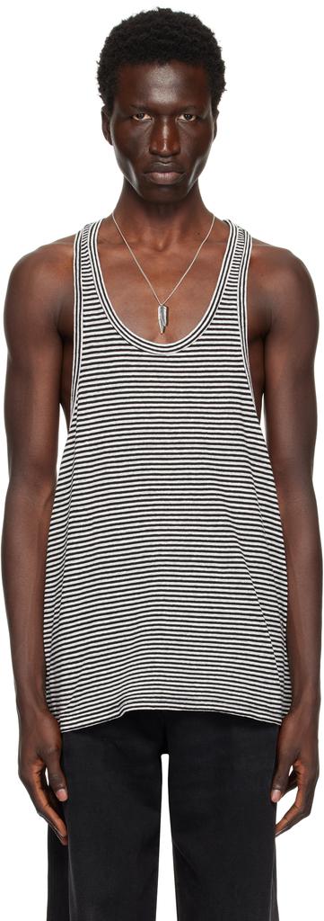 Isabel Marant Black & White Darius Tank Top