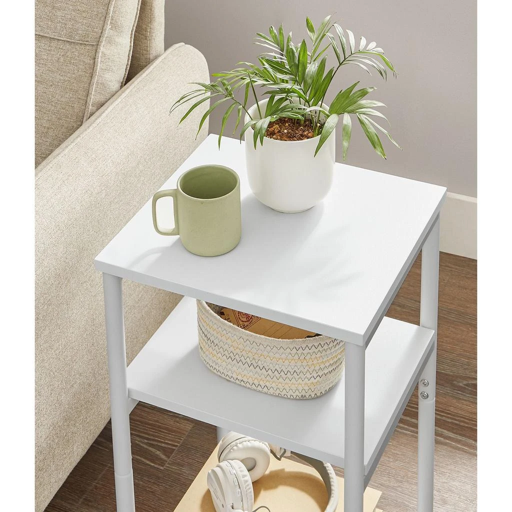 BreeBe Industrial 3-Tier Tall Side Table 3
