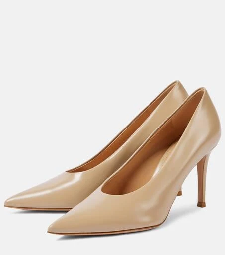 Gianvito Rossi Robbie leather pumps 5
