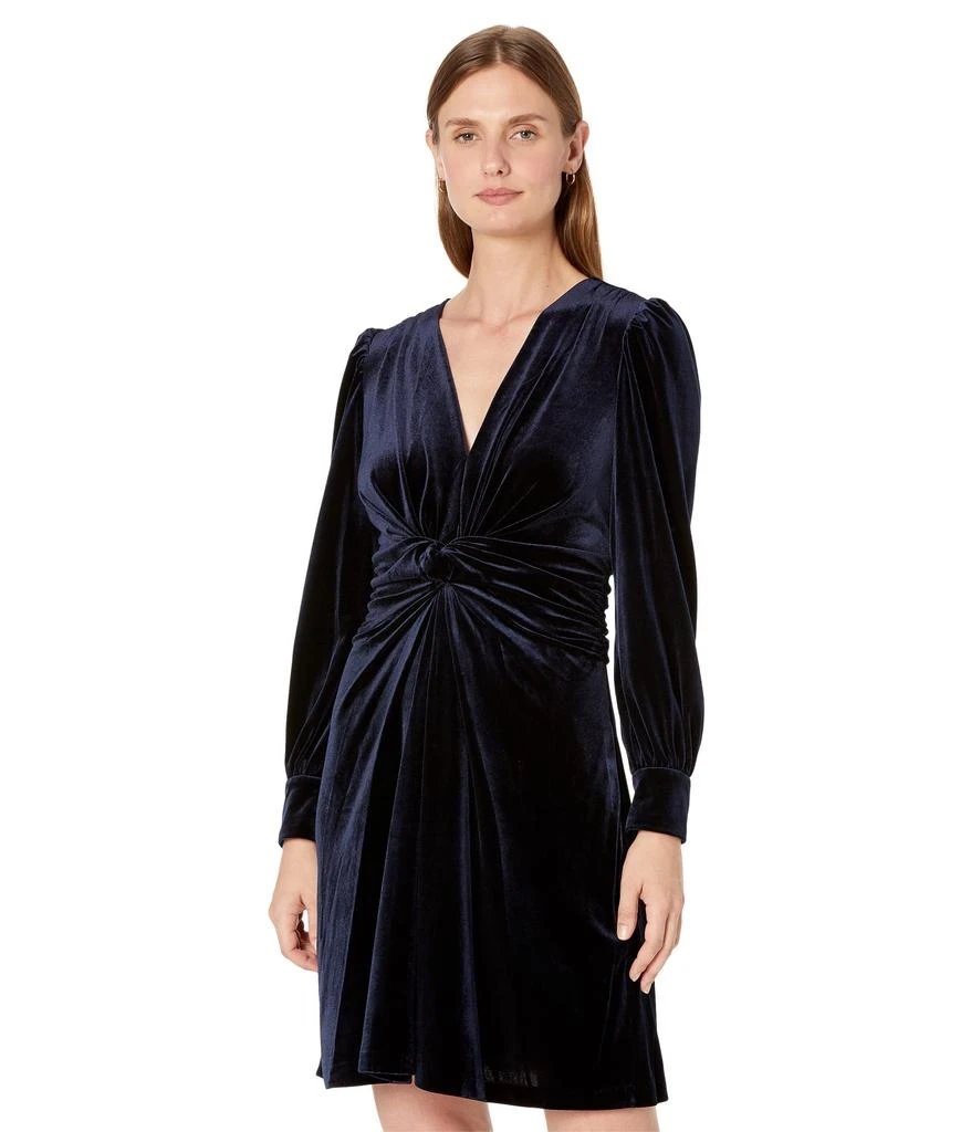 Vince Camuto Velvet Twist Front Fit-and-Flare 1