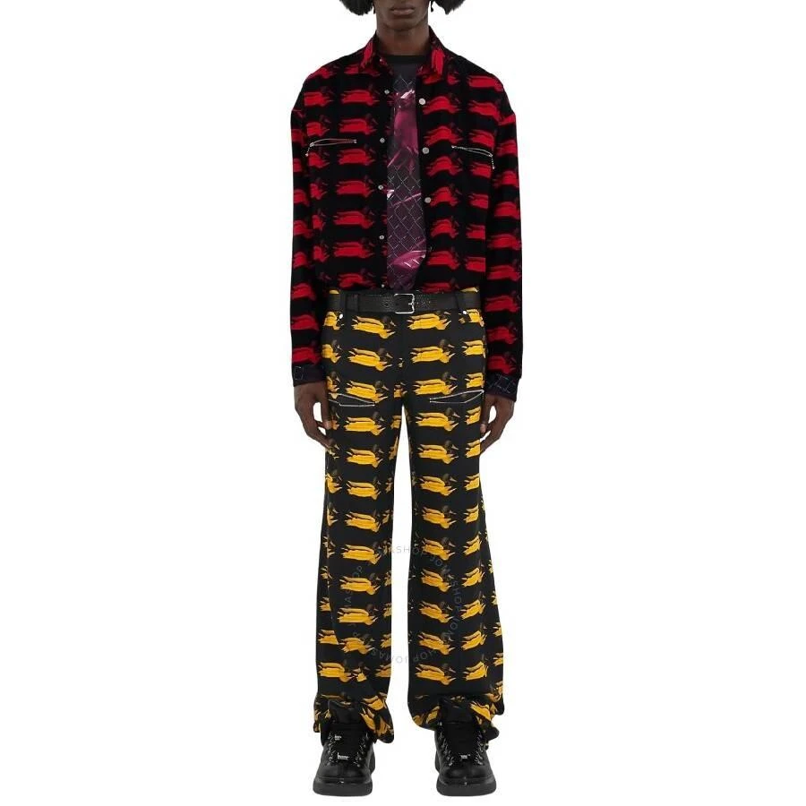 Burberry Duck-Print Wool Pants 3